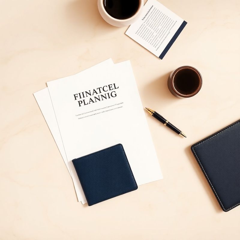 Documente de planificare financiară pe o suprafață de marmură